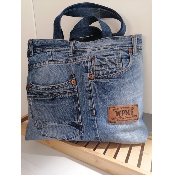 Jeans Upcycled Bag Recycle Denim Handbag