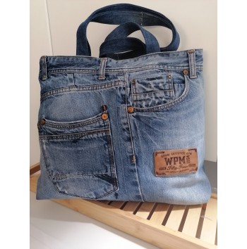 Jeans Upcycled Bag Recycle Denim Handbag