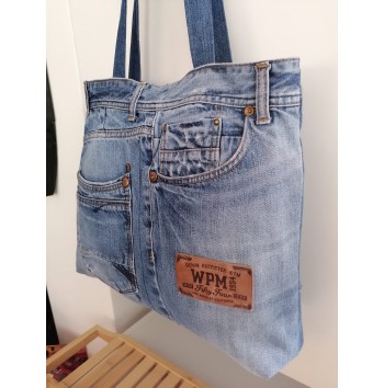 Jeans Upcycled Bag Recycle Denim Handbag