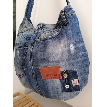 Jeans Bag Recycle Denim Handbag