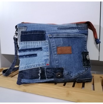 Denim Clutch Jeans Bag