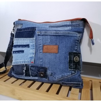 Denim Clutch Jeans Bag